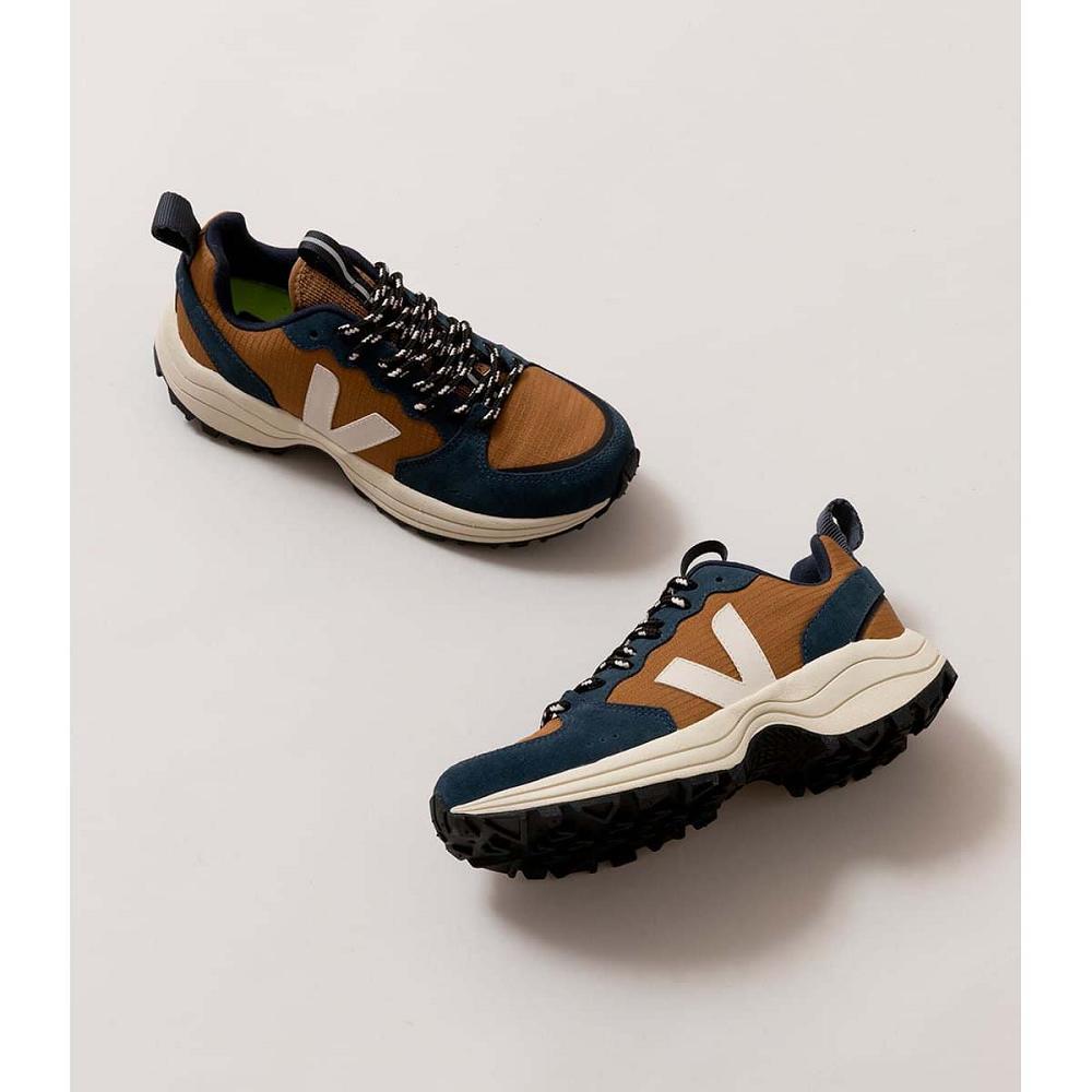 Women's Veja VENTURI RIPSTOP Running Shoes Brown/Blue | ZA 449YXF